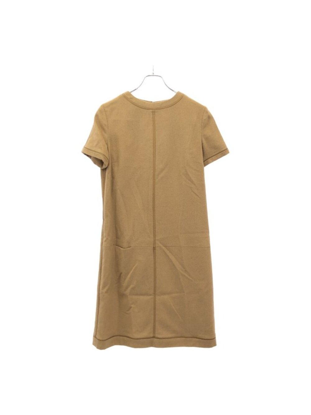 Loewe Leather Trim Camel Dress 42